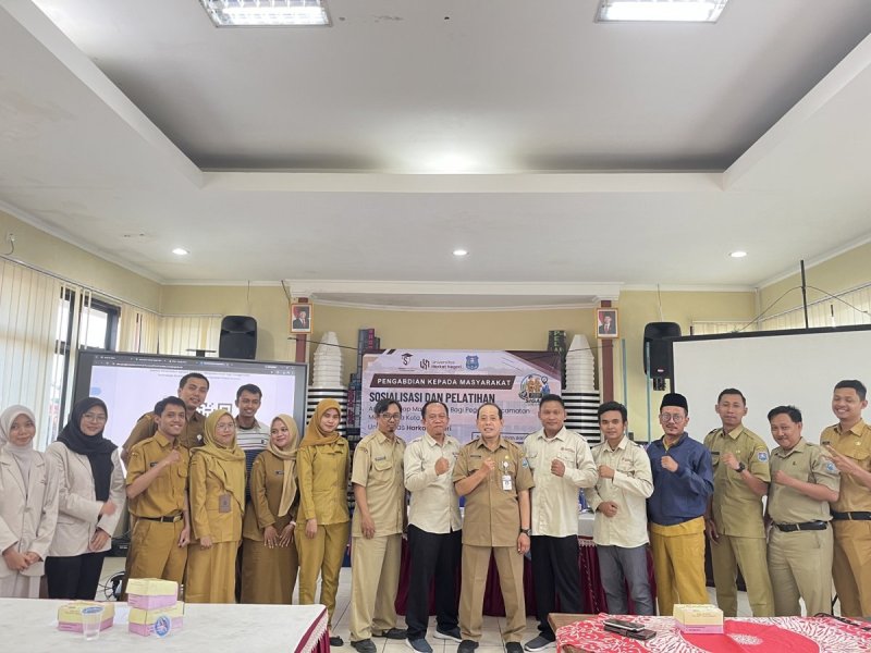 PRODI S1 SISTEM INFORMASI UNIVERSITAS HARKAT NEGERI GELAR SOSIALISASI DAN PELATIHAN APLIKASI SIGAP MARGADANA