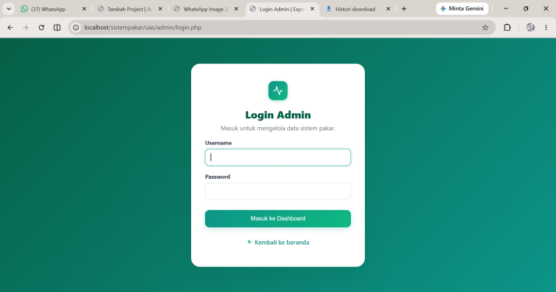 IMPLEMENTASI FORWARD CHAINING DAN CERTAINTY  FACTOR PADA SISTEM PAKAR DETEKSI DINI ISPA BERBASIS WEB