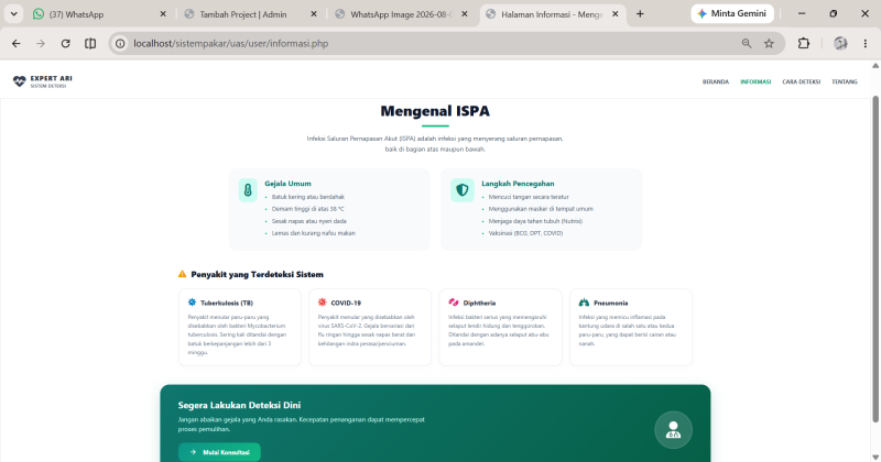 Halaman Informasi User